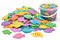 Foam Tropical Fish Shapes – Colorful Ocean Craft Cutouts, 500 Pack